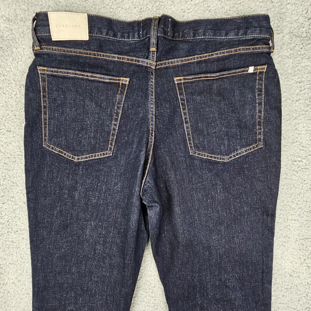 Everlane Slim Fit Jeans Men's 35x34 Dark Wash Organic Cotton Stretch Denim - Picture 7 of 12